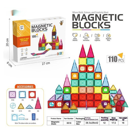 Magnetic Track Building Block Puzzle Toy For Construction - 0 - LumeraKids