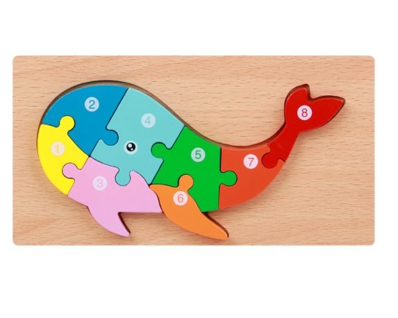 Children's 3D Wooden Three Dimensional Puzzle Blocks - 0 - LumeraKids