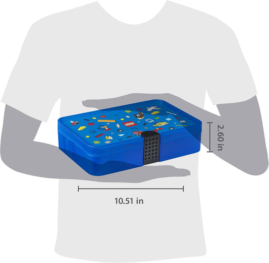 Room Copenhagen – Boîte de tri LEGO avec séparateurs – Bleu Iconic - LumeraKids