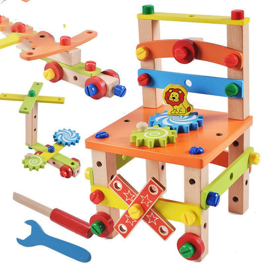 Children's Chair Building Block Toys - 0 - LumeraKids