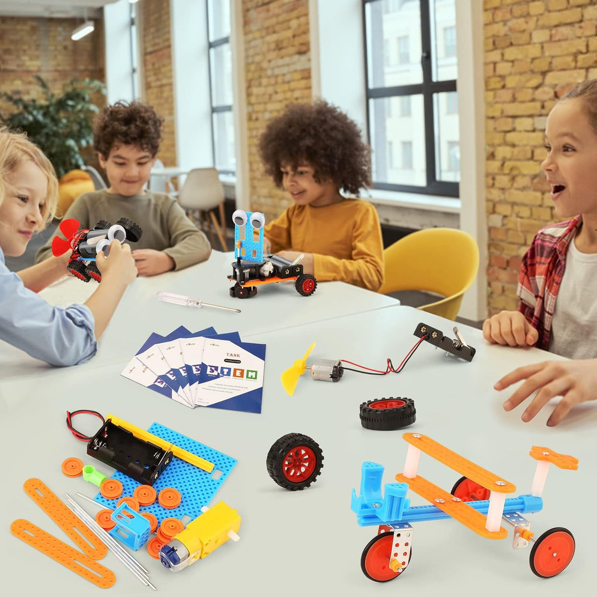 Kit STEM 5 en 1 BeAndge – Voiture solaire, robot, planeur | Jouet éducatif 8-12 ans - LumeraKids