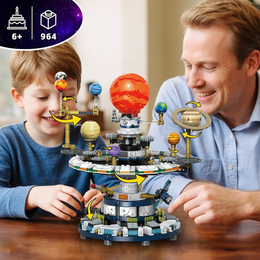 Système solaire rotatif WEMEWEME – Kit de construction STEM 964 pièces | Compatible LEGO | 6-14 ans - LumeraKids