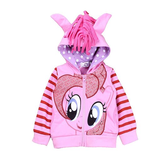 Sweat à Capuche Licorne Arc-en-Ciel pour Filles | Fermeture Éclair & Ailes 3D - LumeraKids