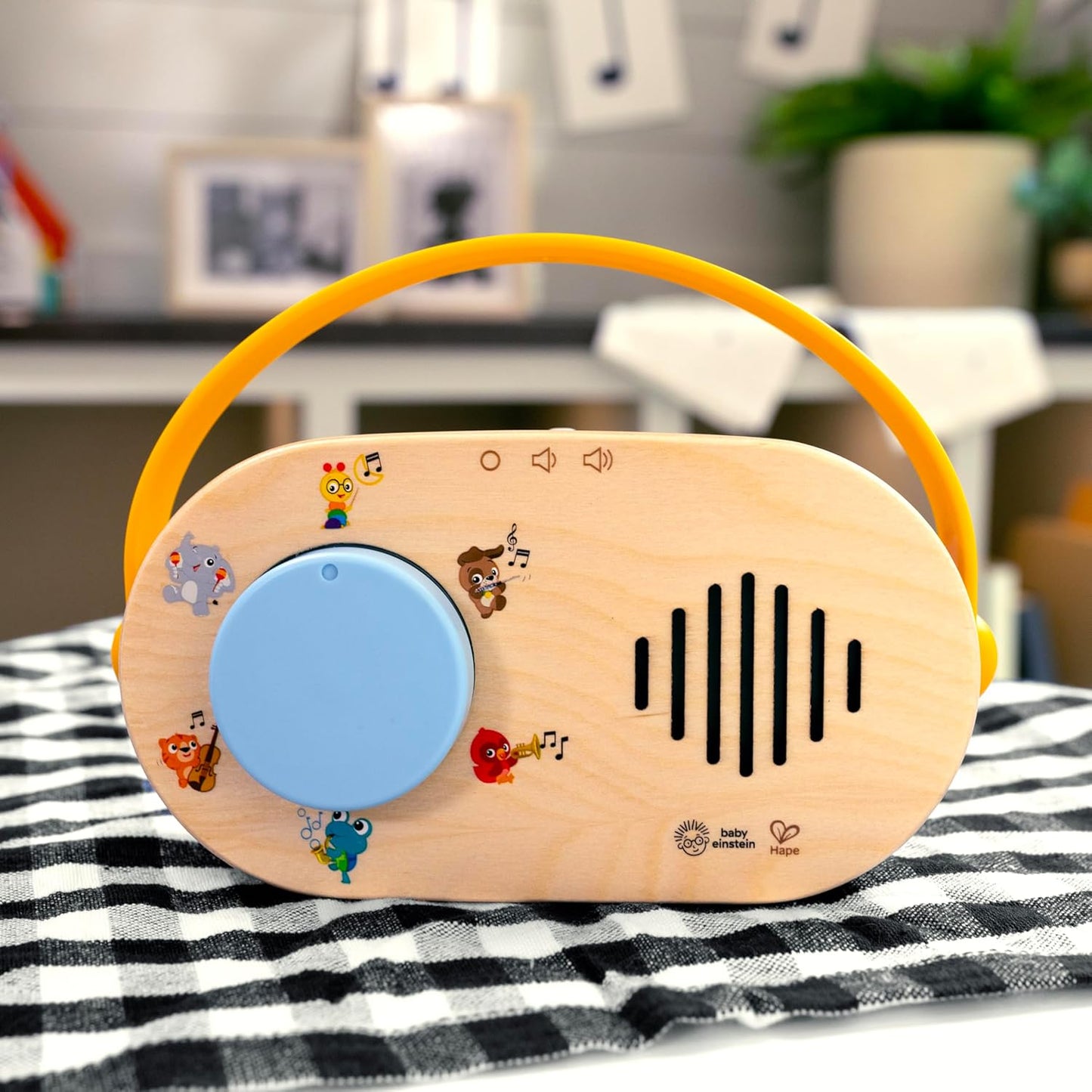 Baby Einstein + Hape Radio Musicale Discovery — Bois FSC, 40+ Sons & Lumières | Dès 6 Mois