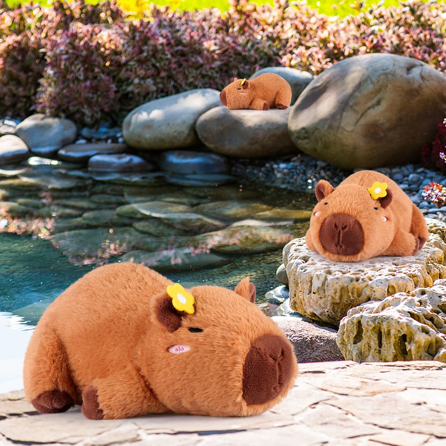 Peluche Capybara Chauffante & Rafraîchissante – Soulagement Naturel, Parfum Lavande | Cadeau Enfants & Adultes