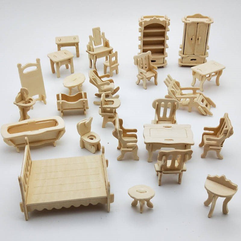 Handcrafted Mortise And Tenon Construction Furniture Three-dimensional Puzzle - 0 - LumeraKids