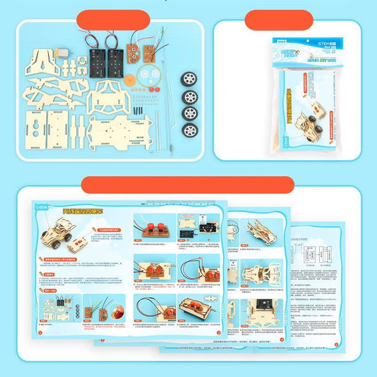 Voiture télécommandée DIY en bois à assembler – Kit 4x4 éducatif | Physique & électronique | 7-14 ans - 0 - LumeraKids