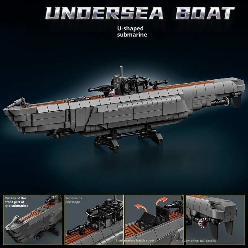 Military Submarine Building Blocks Toys - 0 - LumeraKids