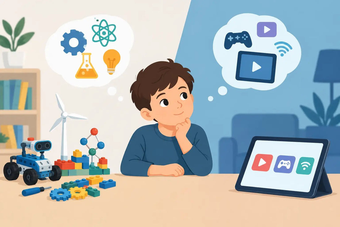 Jouets STEM versus écrans, que choisir ? - LumeraKids