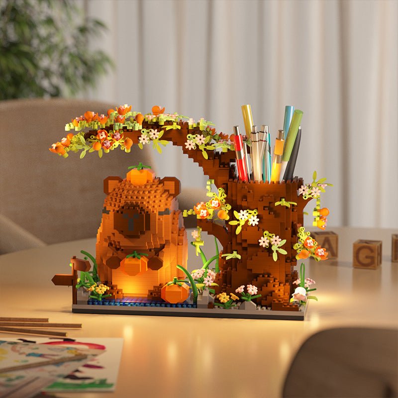 Micro-particle Building Blocks Kappabala Cute Pen Holder - 0 - LumeraKids