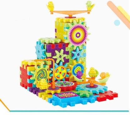 Electric Gears 3D Model Building Kits Plastic Brick Blocks Educational Toys for Kids - 0 - LumeraKids