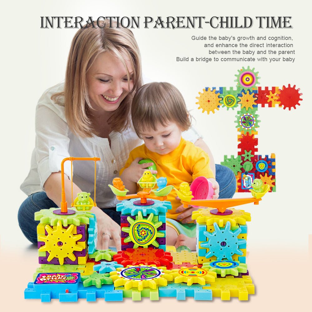 Electric Gears 3D Model Building Kits Plastic Brick Blocks Educational Toys for Kids - 0 - LumeraKids