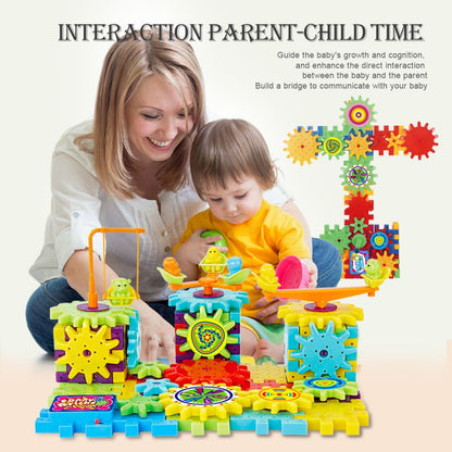 Electric Gears 3D Model Building Kits Plastic Brick Blocks Educational Toys for Kids - 0 - LumeraKids