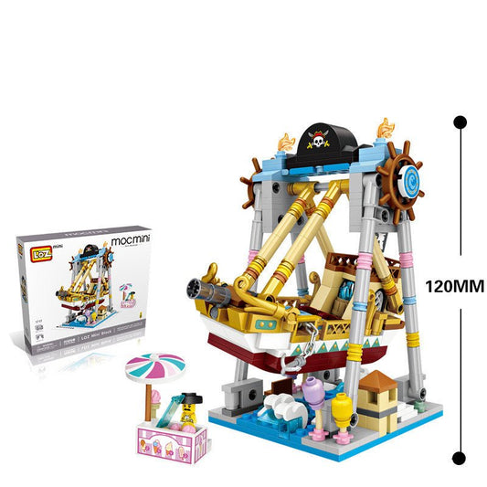 LOZ Building Blocks Mini Small Particle Building Blocks Children Educational Toys Diy Playground Ferris Wheel Inserting Building Blocks - 0 - LumeraKids