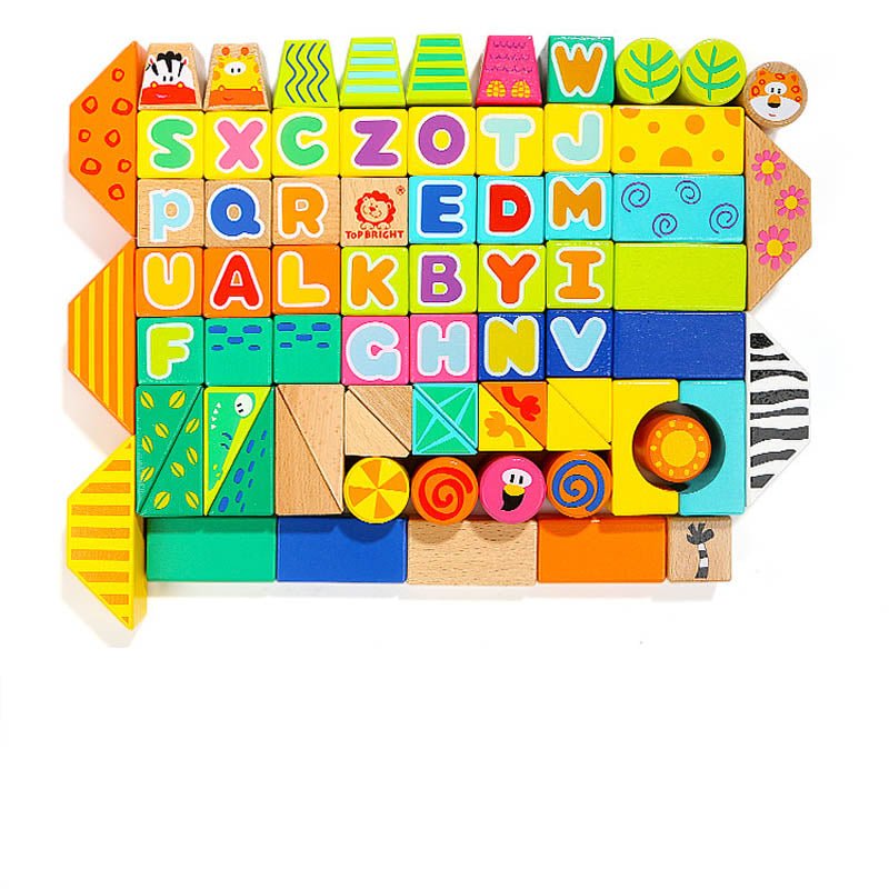 Infant Enlightenment Cognitive Alphabet Animal Building Block - 0 - LumeraKids