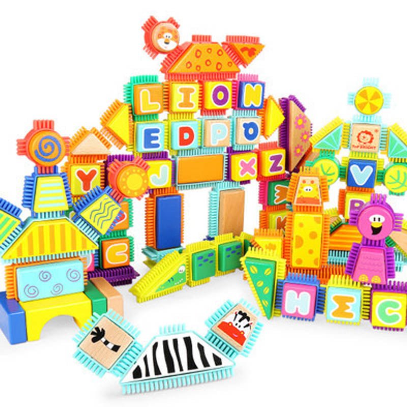 Infant Enlightenment Cognitive Alphabet Animal Building Block - 0 - LumeraKids