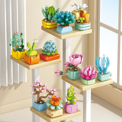 Succulent Small Particle Building Blocks Toy - 0 - LumeraKids