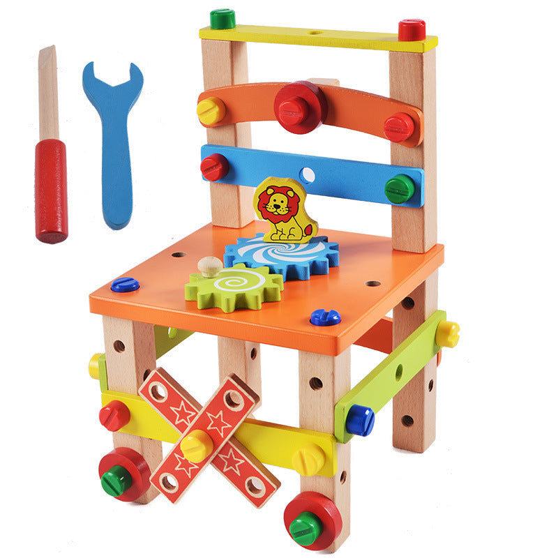 Children's Chair Building Block Toys - 0 - LumeraKids