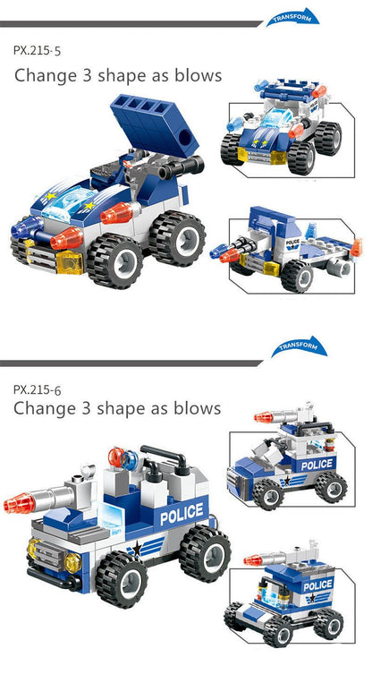762Pcs Robot Car City Police Building Blocks Set - 0 - LumeraKids