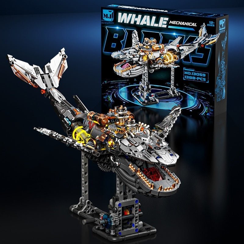 US And Electric Mechanical Lion And Whale Building Blocks That Also Double As Toys - 0 - LumeraKids
