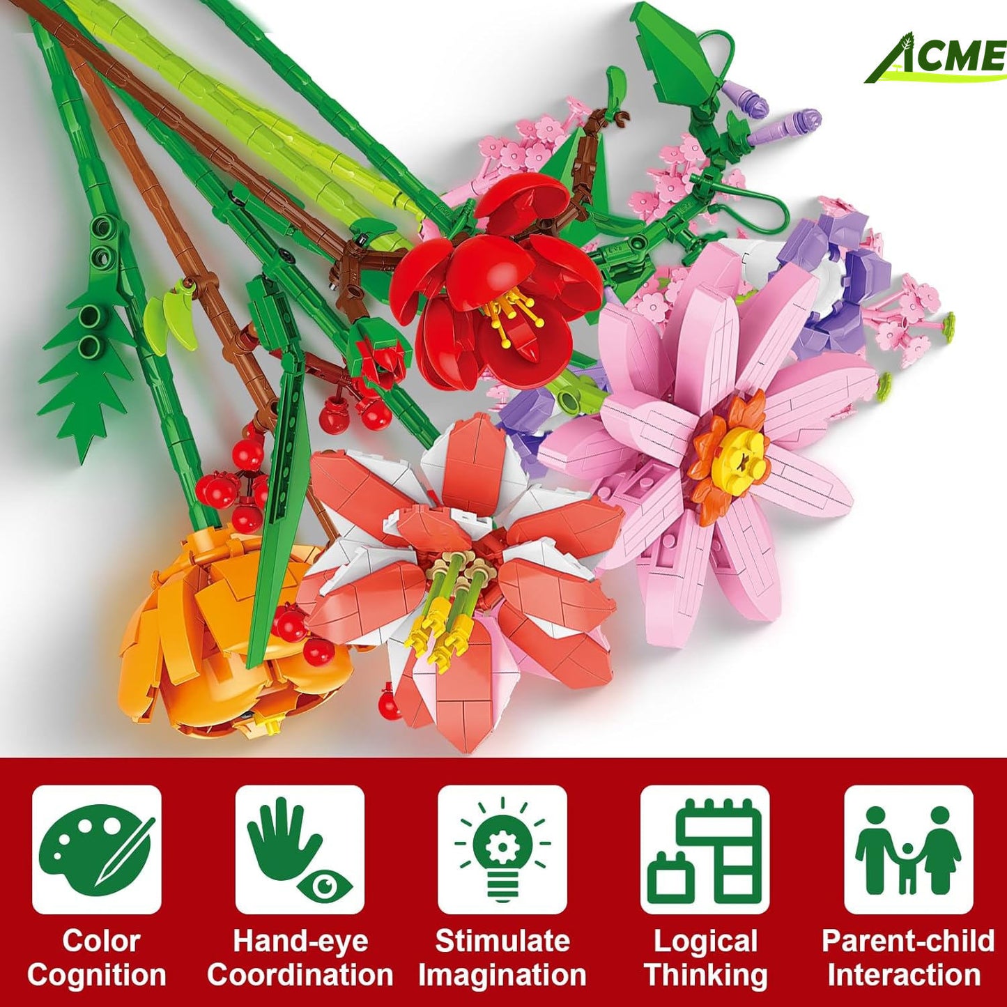 Small Particle Bouquet Building Blocks Christmas Blind Box - 0 - LumeraKids