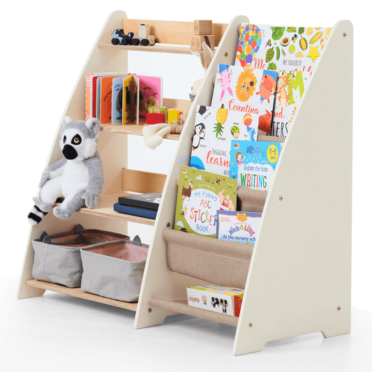 2in1 Montessori-Regal für Kleinkinder – Bücher & Spielzeug - Kinderregale - LumeraKids
