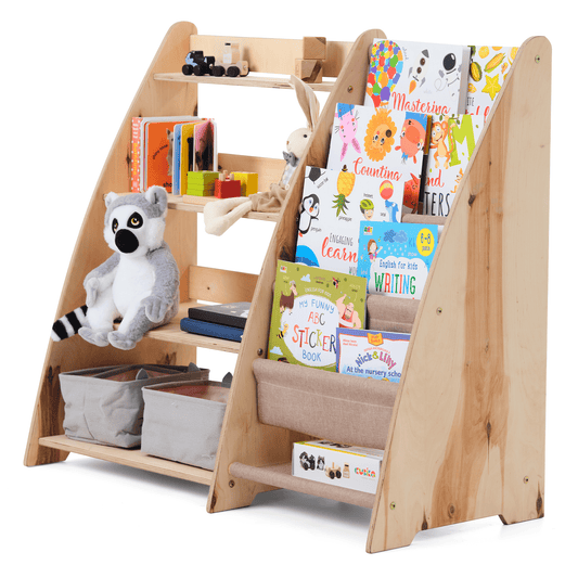 2in1 Montessori-Regal für Kleinkinder – Bücher & Spielzeug - Kinderregale - LumeraKids