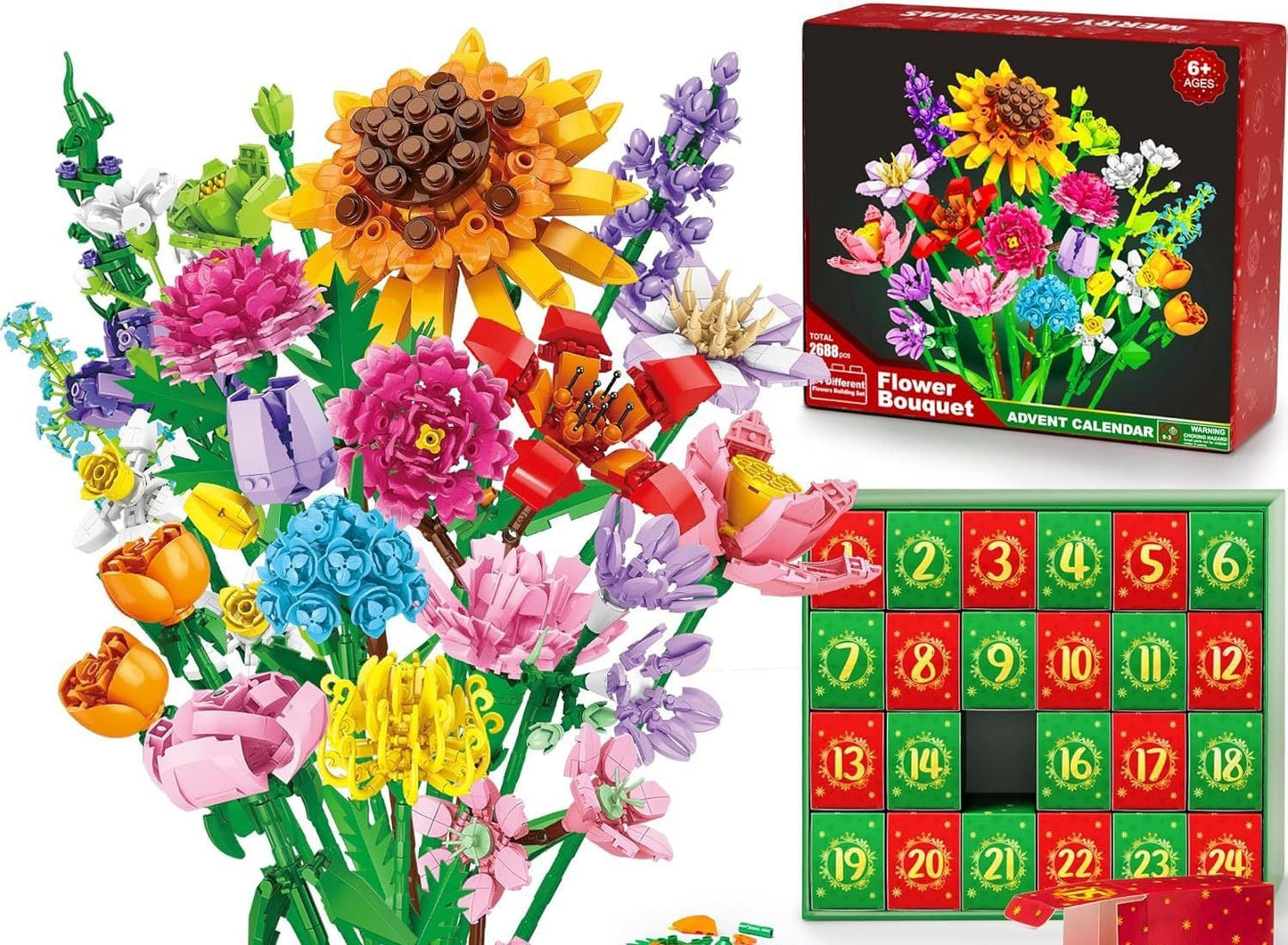 Small Particle Bouquet Building Blocks Christmas Blind Box - 0 - LumeraKids