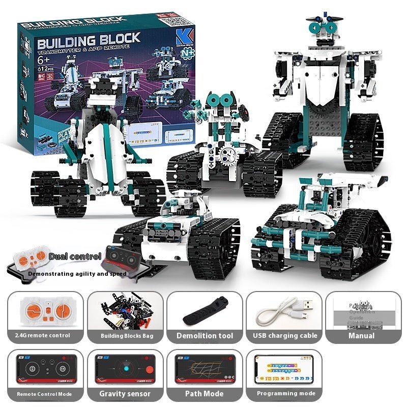 Programming Robot Electric Building Blocks Remote Control Car Toys - 0 - LumeraKids