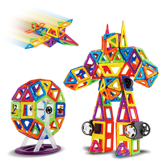 Jeu de Construction Magnétique – Blocs Aimantés pour Enfants - 0 - LumeraKids