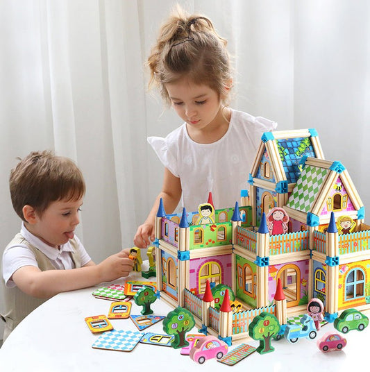 Children's wooden building blocks - 0 - LumeraKids
