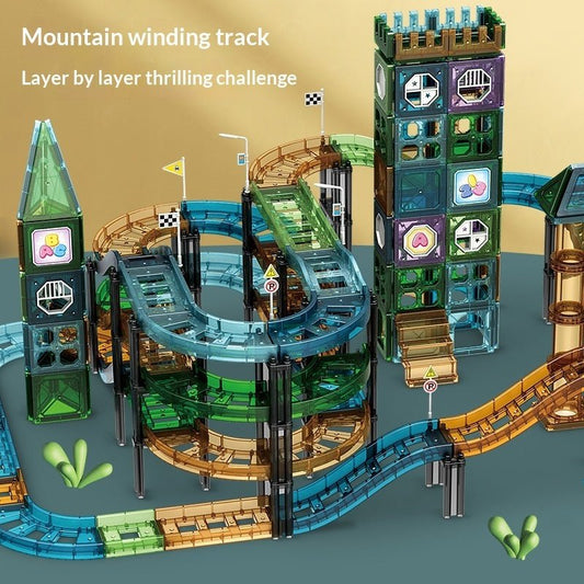 Magnetic Track Building Block Puzzle Toy For Construction - 0 - LumeraKids