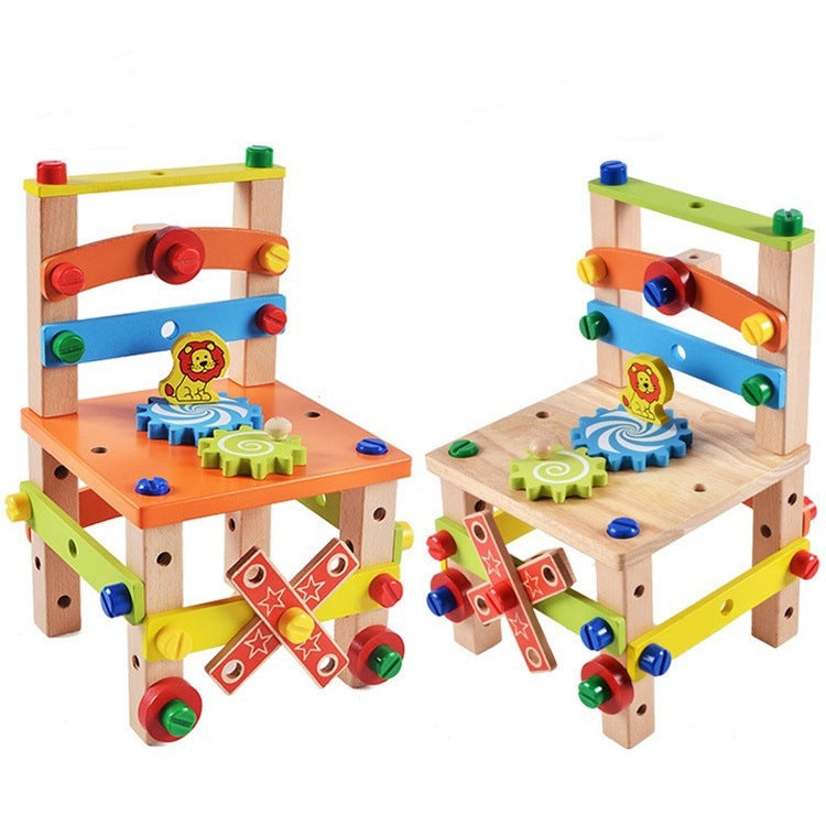 Children's Chair Building Block Toys - 0 - LumeraKids
