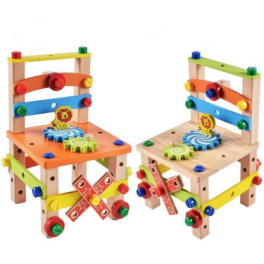 Children's Chair Building Block Toys - 0 - LumeraKids