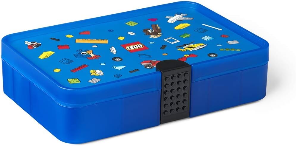 Room Copenhagen – Boîte de tri LEGO avec séparateurs – Bleu Iconic - LumeraKids