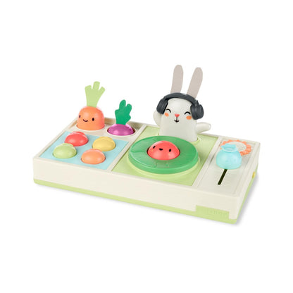 Skip Hop Volant Interactif Farmstand See & Bee — 2-en-1 Plat Ventre & Assis, Musique & Miroir | Dès 3 Mois