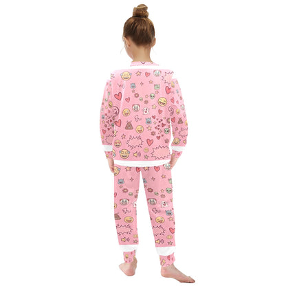 PyjaLong Émojis Fille LumeraKids