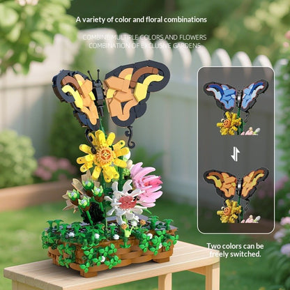 Small-piece Building Blocks Butterfly Puzzle Interlocking Gift Blocks Toy Ornaments - 0 - LumeraKids