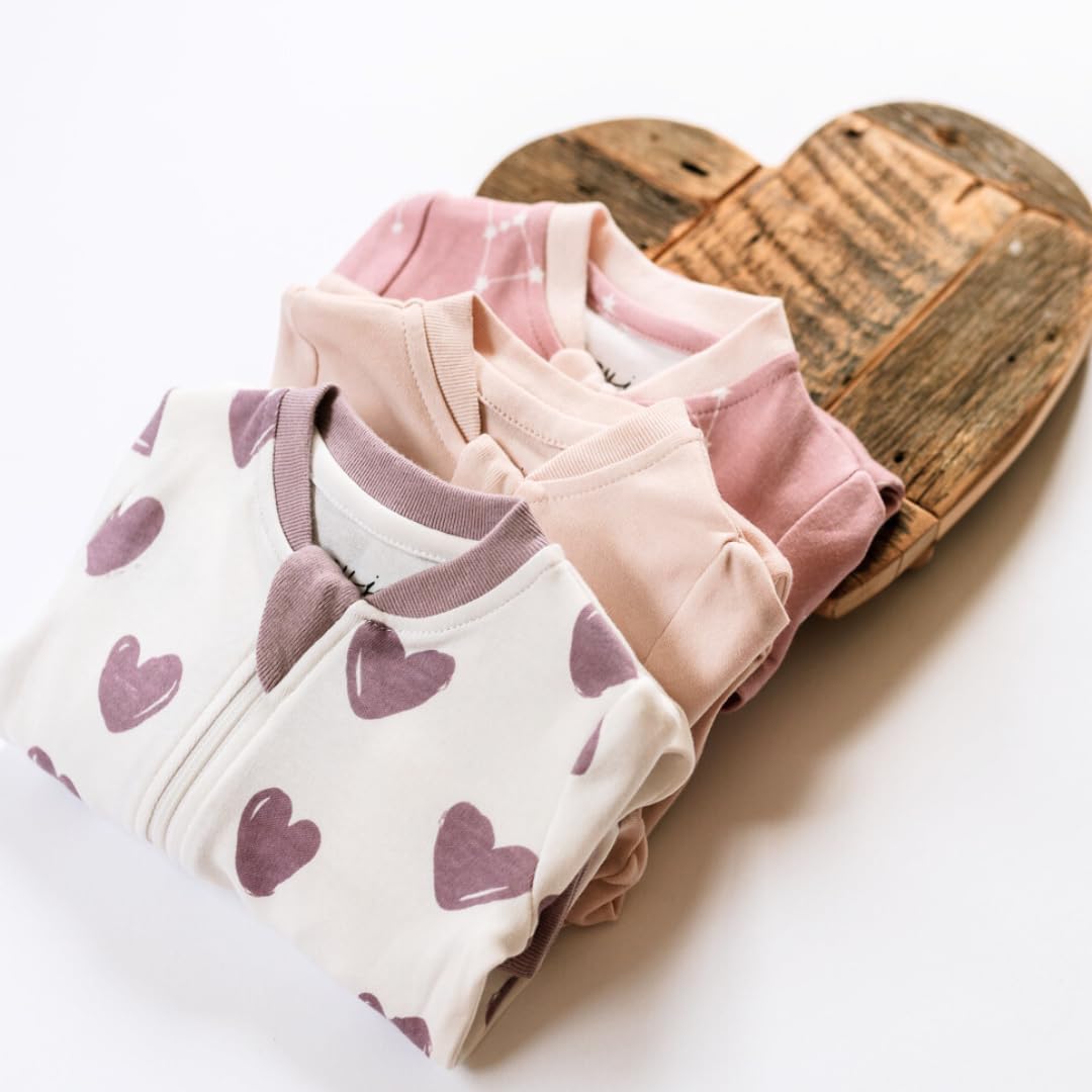 Pyjama Bébé ZippyJamz – Coton Bio GOTS | Double Fermeture Éclair