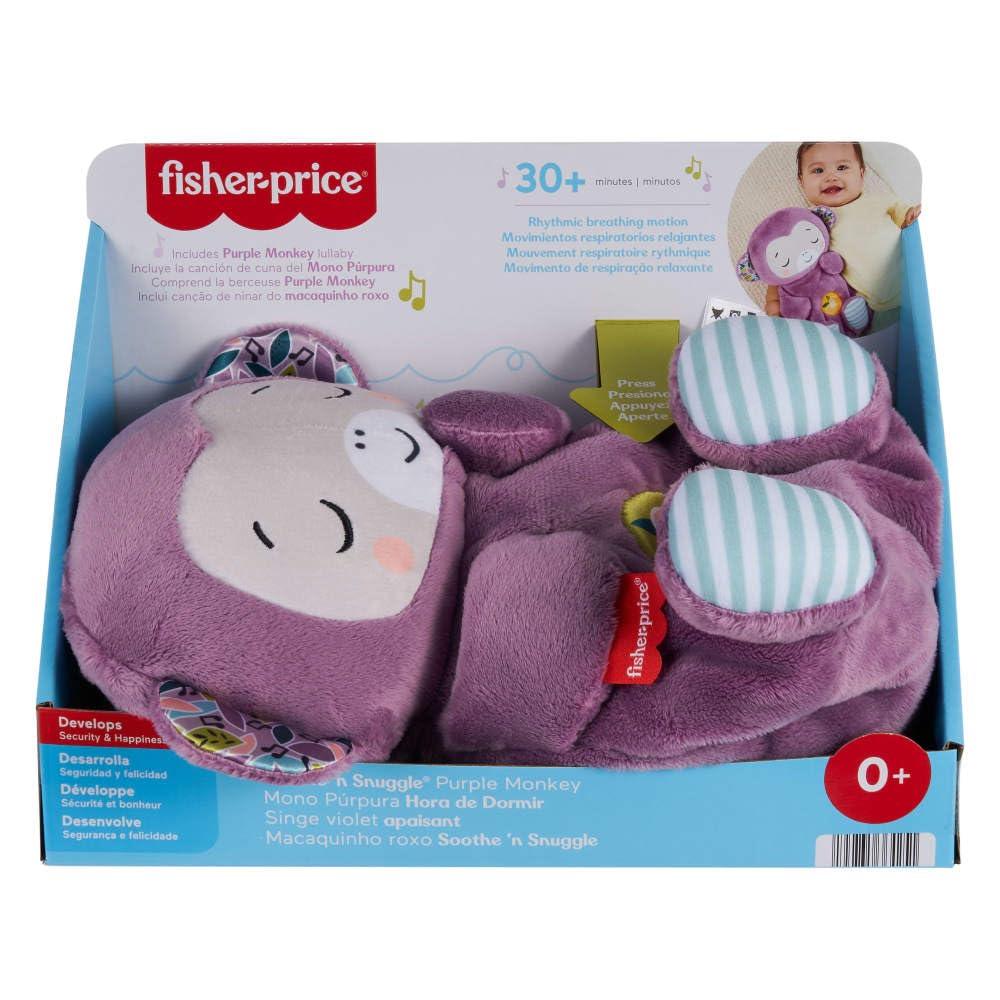 Fisher-Price Loutre Apaisante avec Mouvements Respiratoires — Machine à Sons, Lumières & Musique Douce pour Nouveau-Nés