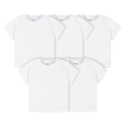 T-shirts Bébé Gerber — Lot de 5 | 100% Coton | 12 Mois à 5T