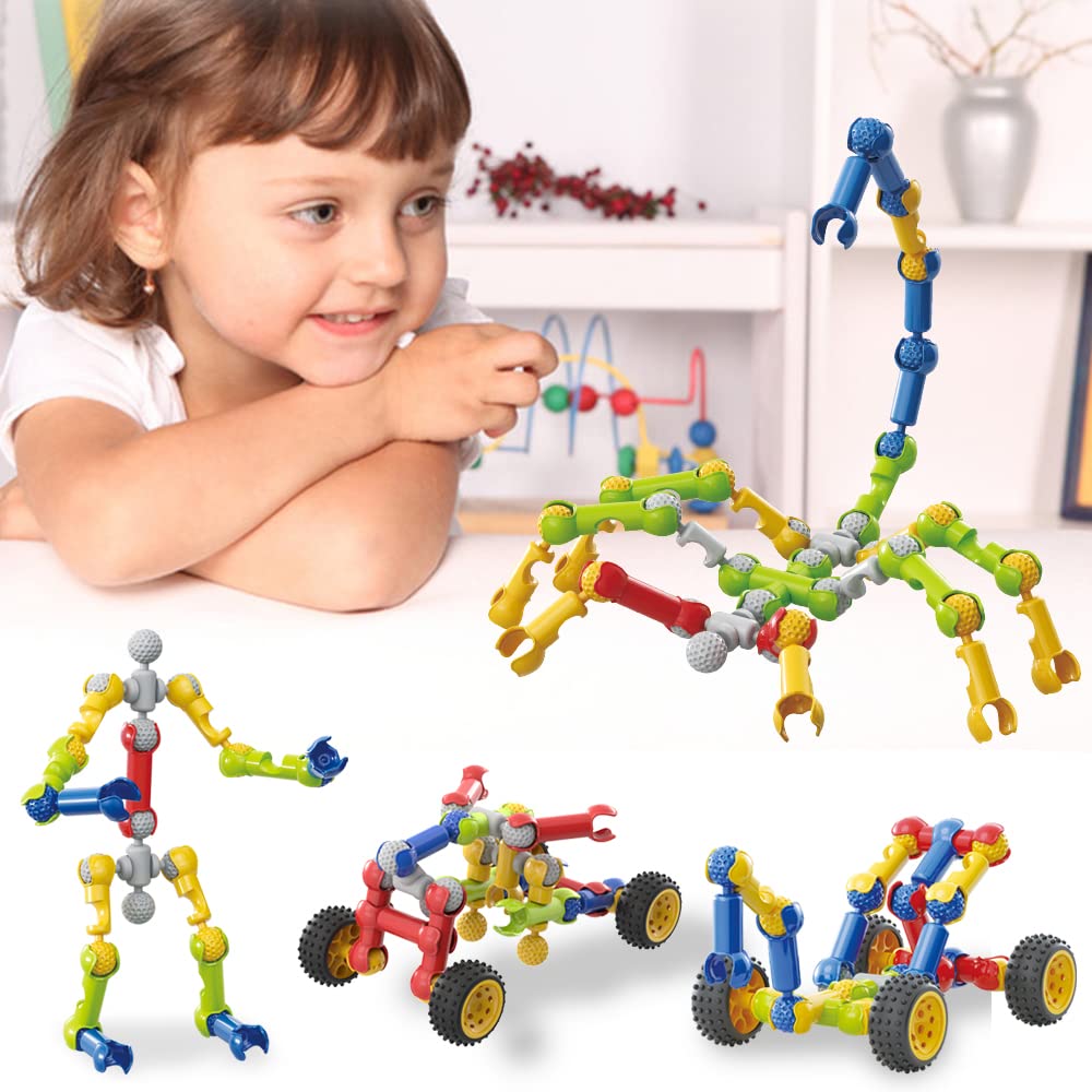 Blocs de Construction Créatifs – 40+ Modèles | Dinosaure, Robot, Animal | STEM | Dès 4 ans