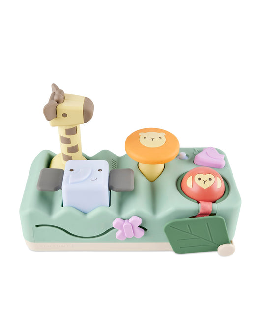 Skip Hop Volant Interactif Farmstand See & Bee — 2-en-1 Plat Ventre & Assis, Musique & Miroir | Dès 3 Mois