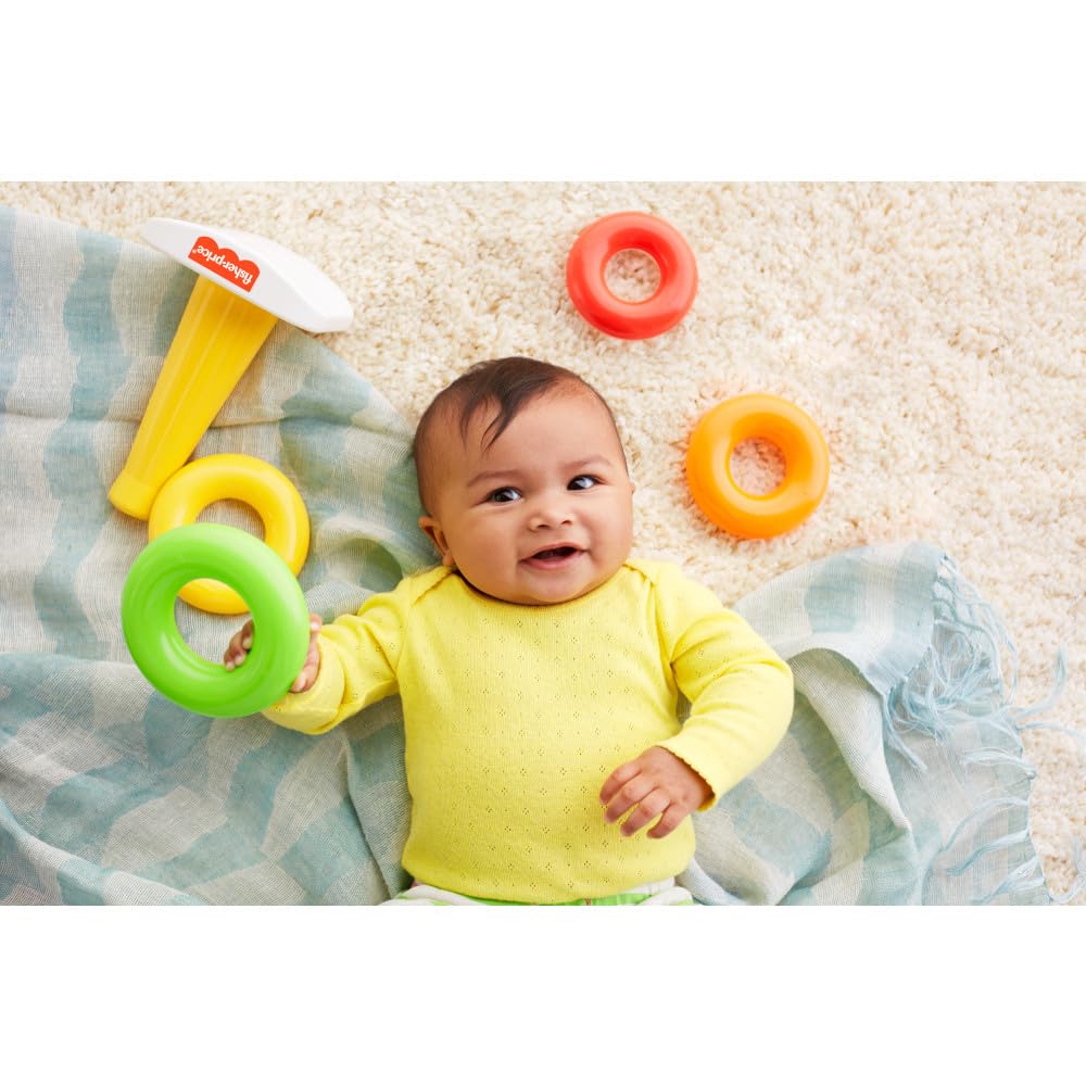 Fisher-Price Rock-a-Stack — Anneaux À Empiler, Base Culbuto | Dès 6 Mois