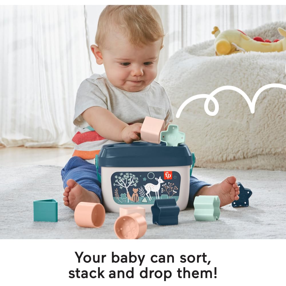 Fisher-Price Blocs Empilables Bébé — 10 Formes à Trier | Dès 6 Mois - LumeraKids