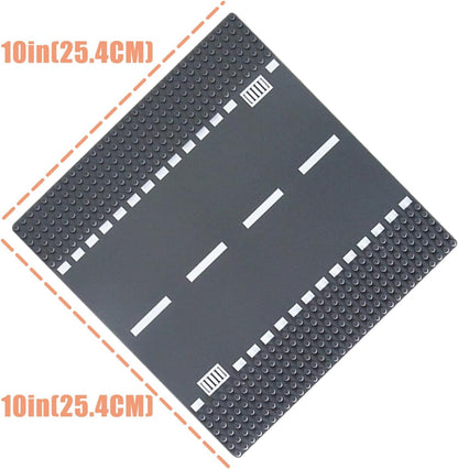 Lot de 12 Plaques de Base Route | Compatible grandes marques | 25 x 25 cm | Dès 6 ans - LumeraKids