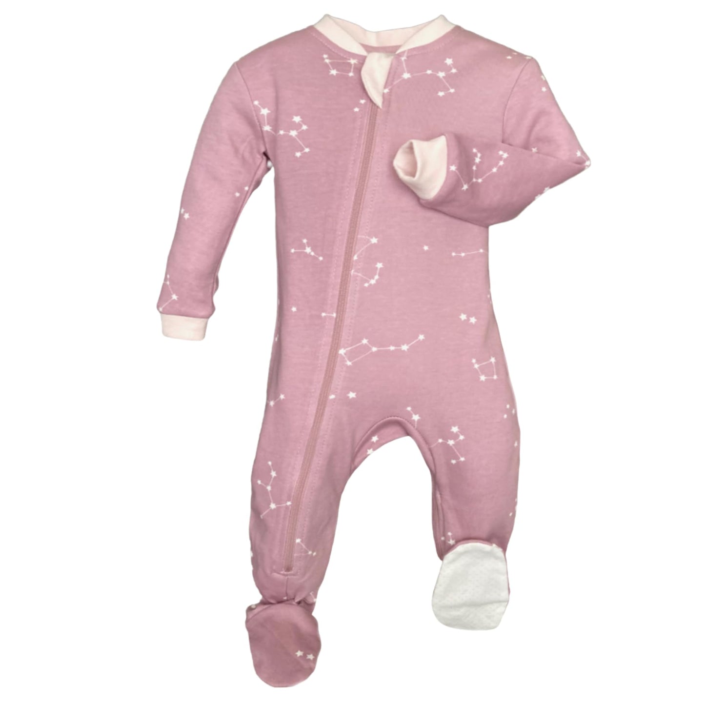 Pyjama Bébé ZippyJamz – Coton Bio GOTS | Double Fermeture Éclair