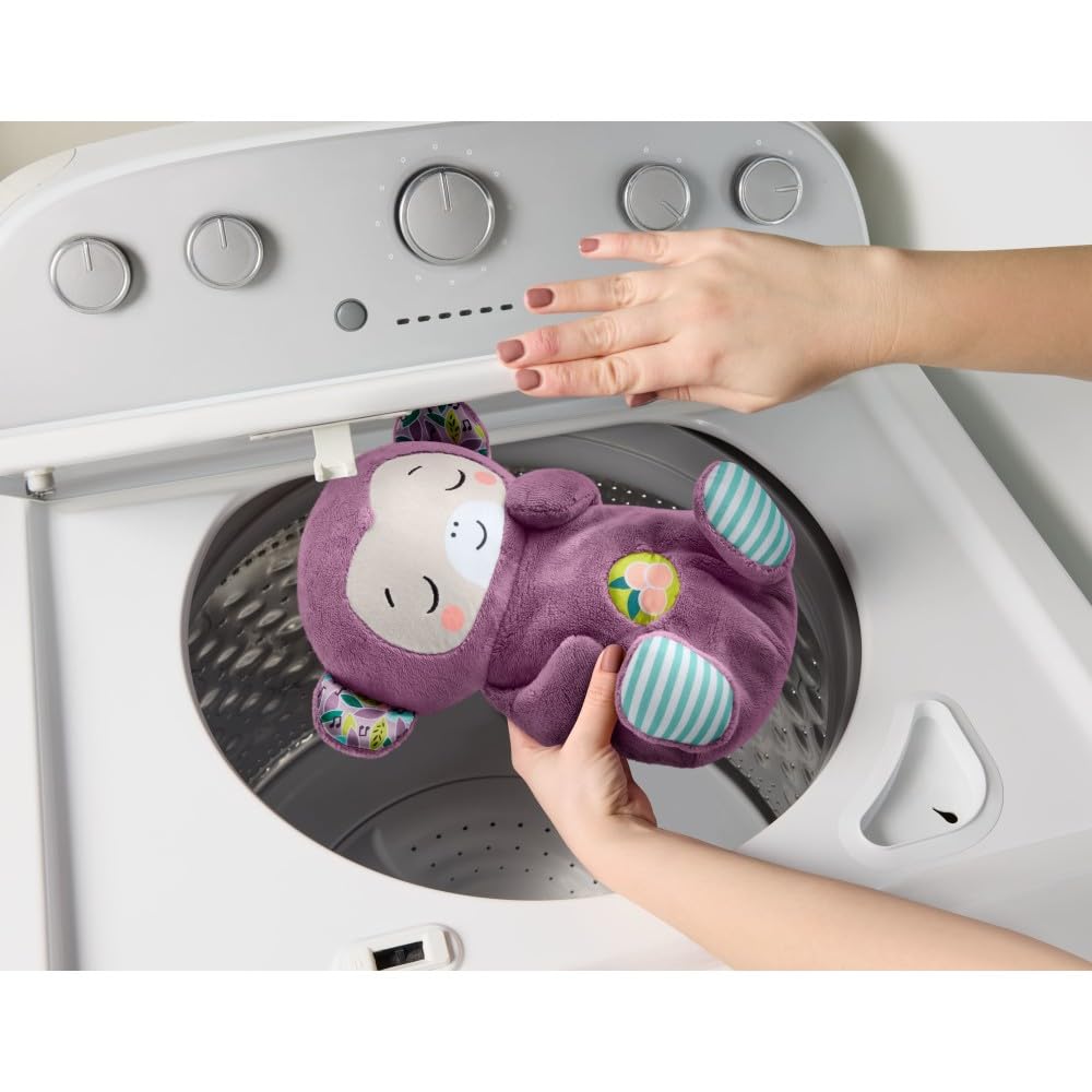 Fisher-Price Loutre Apaisante avec Mouvements Respiratoires — Machine à Sons, Lumières & Musique Douce pour Nouveau-Nés