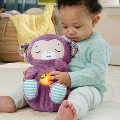 Fisher-Price Loutre Apaisante avec Mouvements Respiratoires — Machine à Sons, Lumières & Musique Douce pour Nouveau-Nés