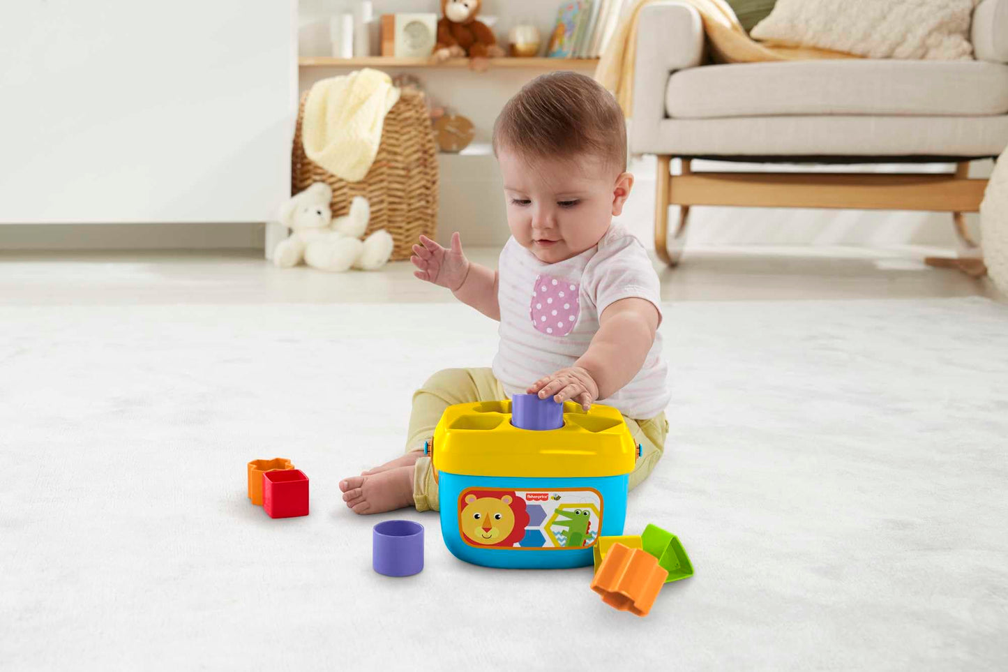Fisher-Price Blocs Empilables Bébé — 10 Formes à Trier | Dès 6 Mois - LumeraKids